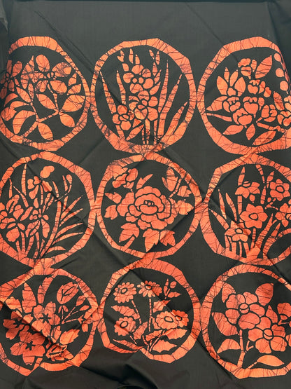 FA28 - Tissu Furoshiki Rōketsu-zome ろうけつ染め