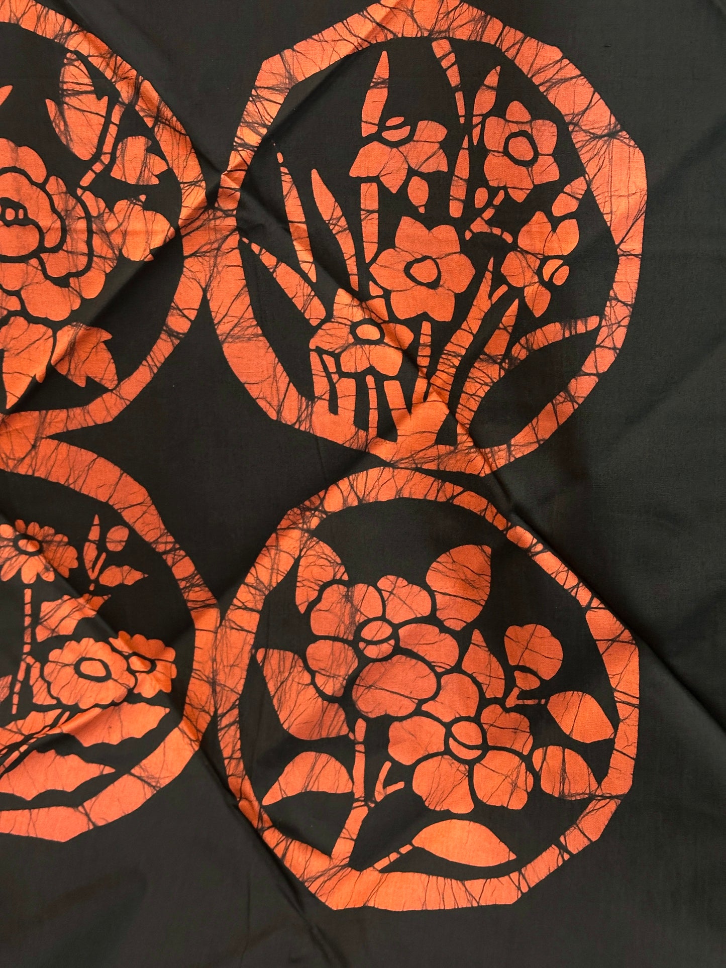 FA28 - Tissu Furoshiki Rōketsu-zome ろうけつ染め