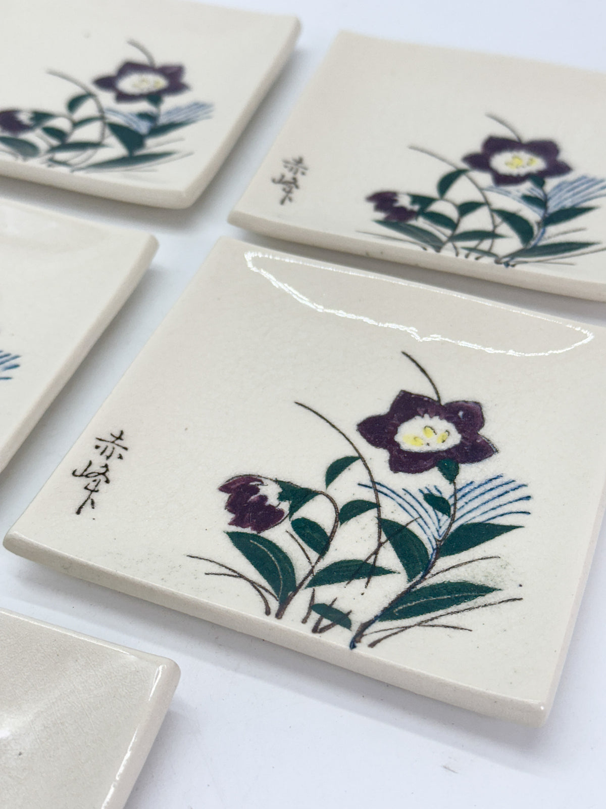 TB424 - Akazu-yaki Plate Set 赤津焼