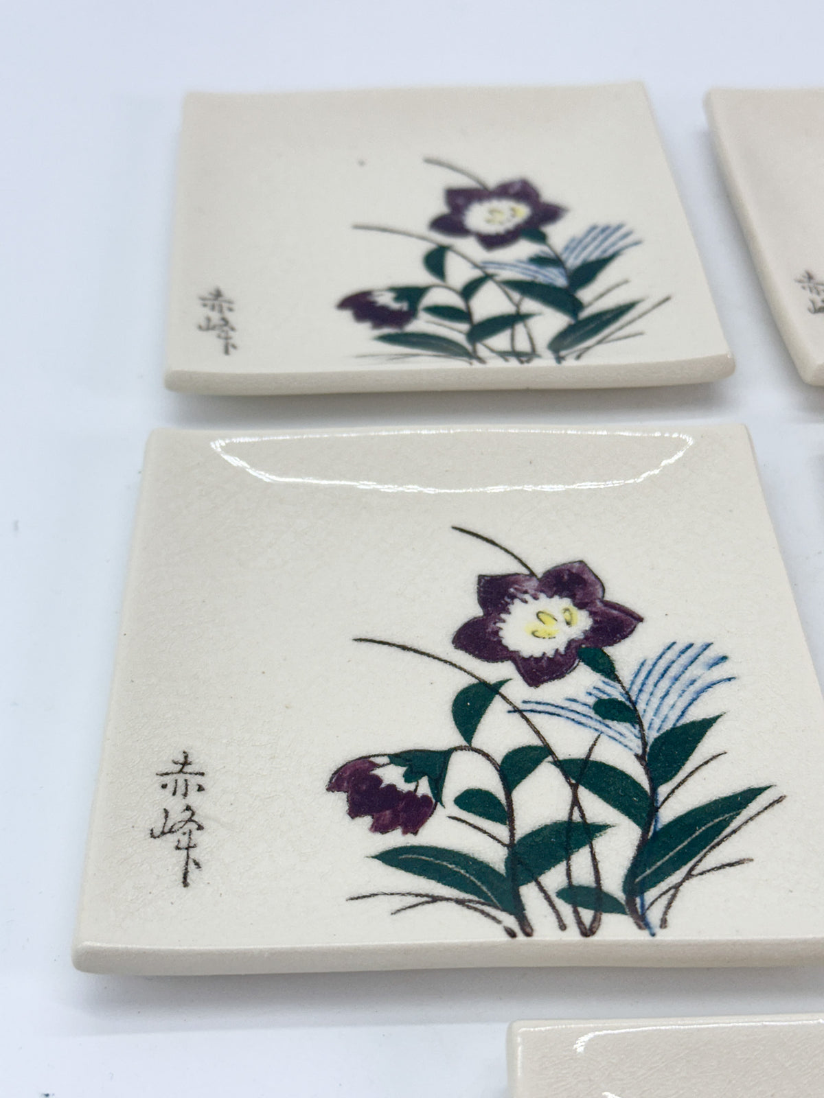 TB424 - Akazu-yaki Plate Set 赤津焼
