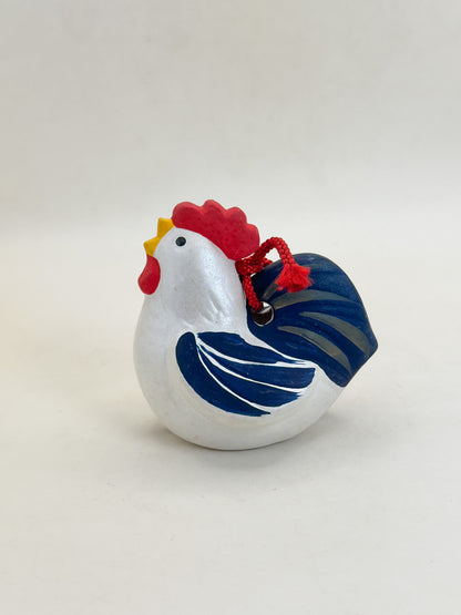 CB337 - Rooster Kyō Ningyō Dorei Clay Bell 京人形