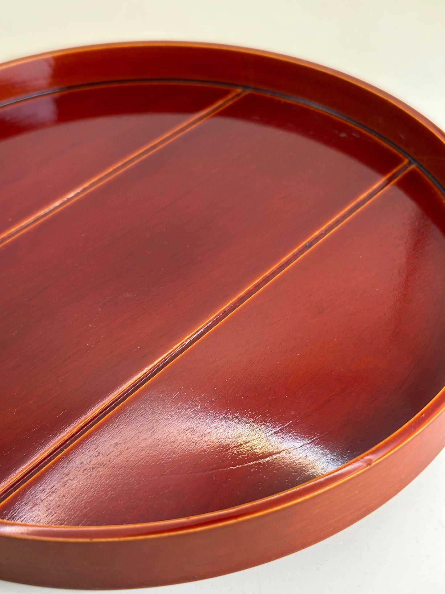 TB267 - Vintage Hida Shunkei Lacquer Ware Tray 春慶塗
