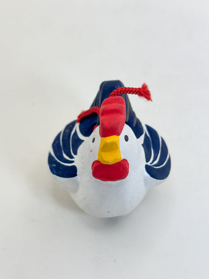 CB337 - Rooster Kyō Ningyō Dorei Clay Bell 京人形