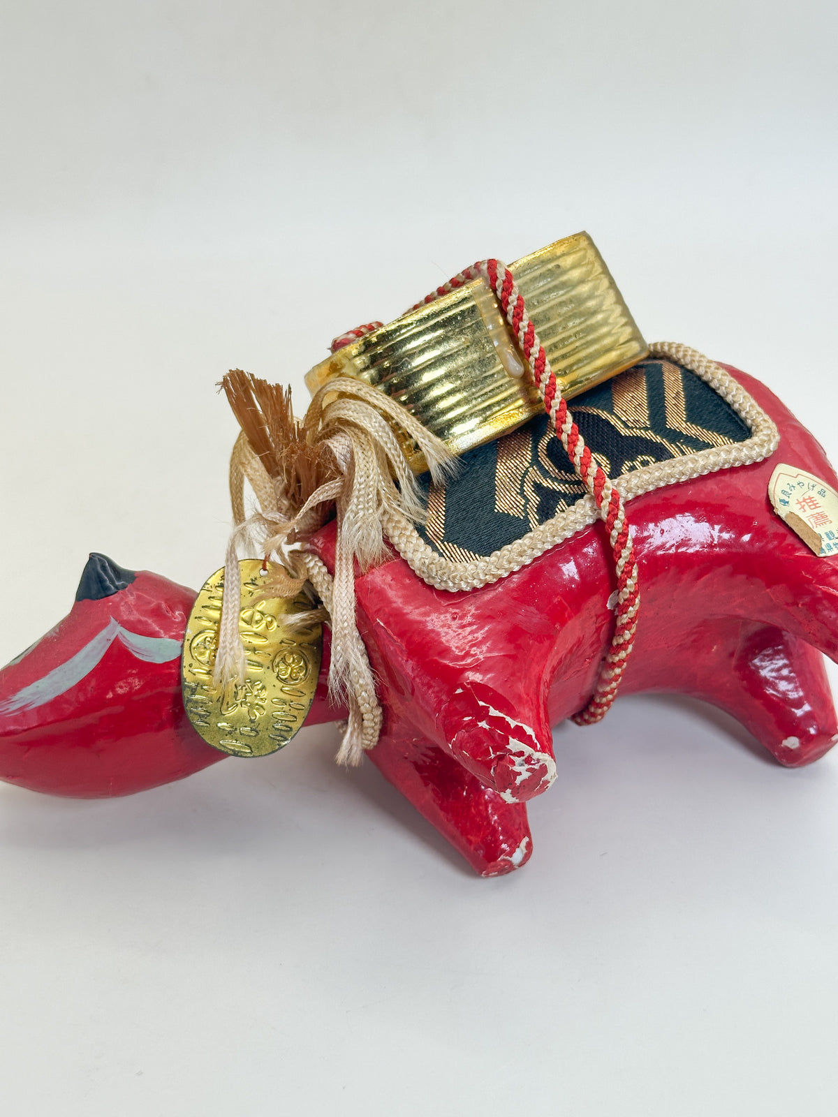 FT582 - Hariko Akabeko – Red Cow Paper Mache 赤べこ