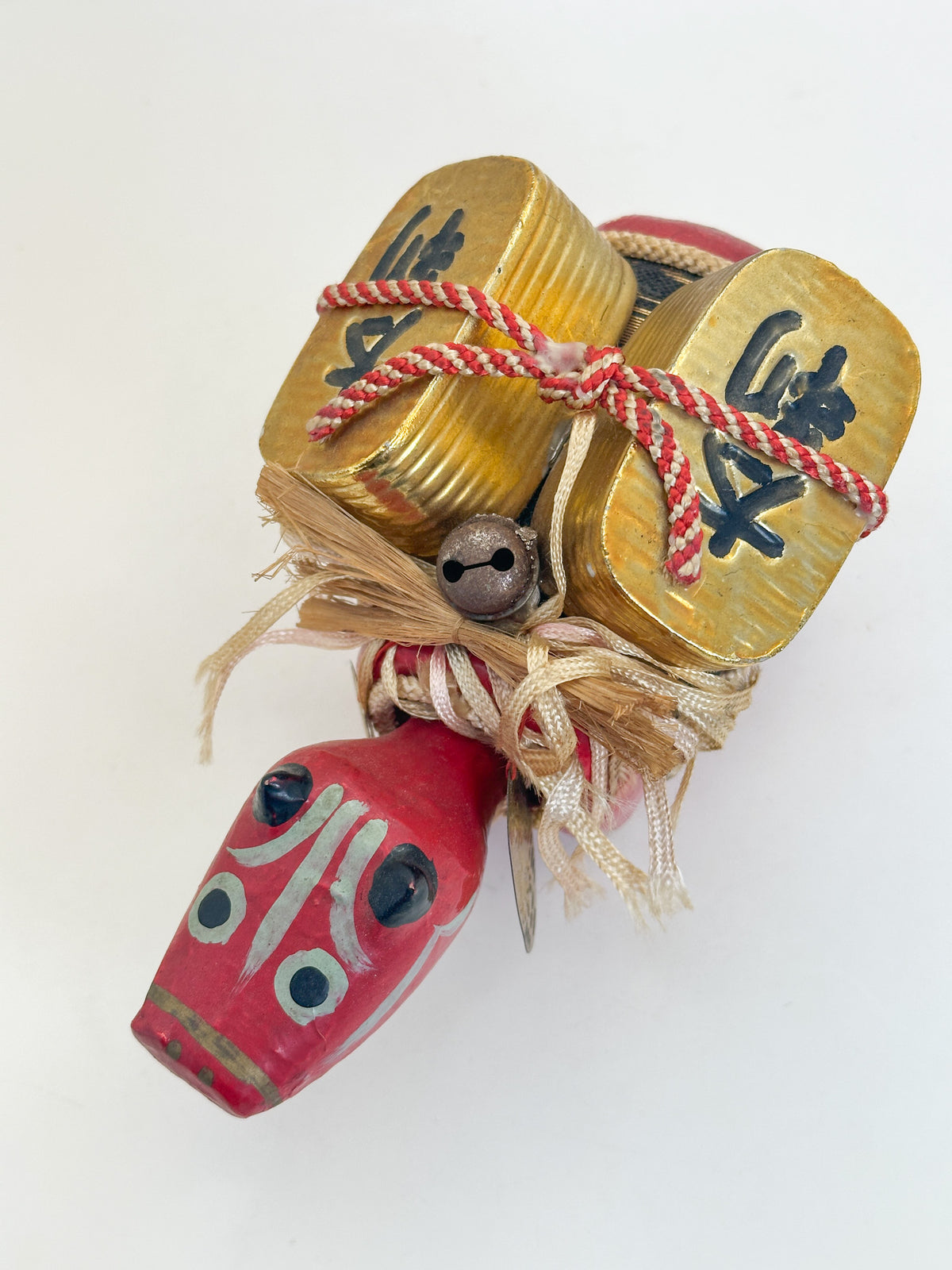 FT582 - Hariko Akabeko – Red Cow Paper Mache 赤べこ