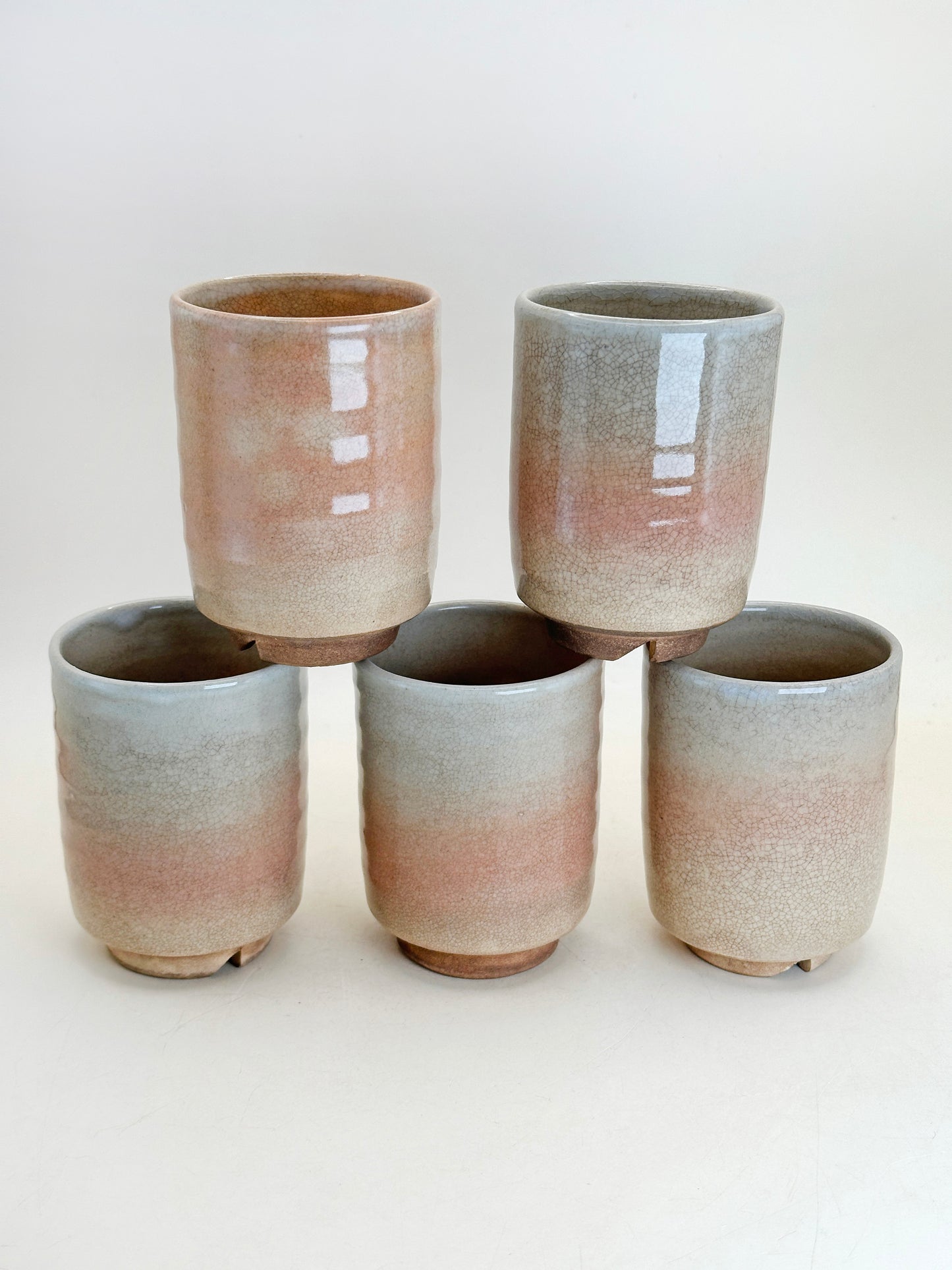 TB270 - Hagi-yaki Tea Cup set by Tenpōzan 萩焼
