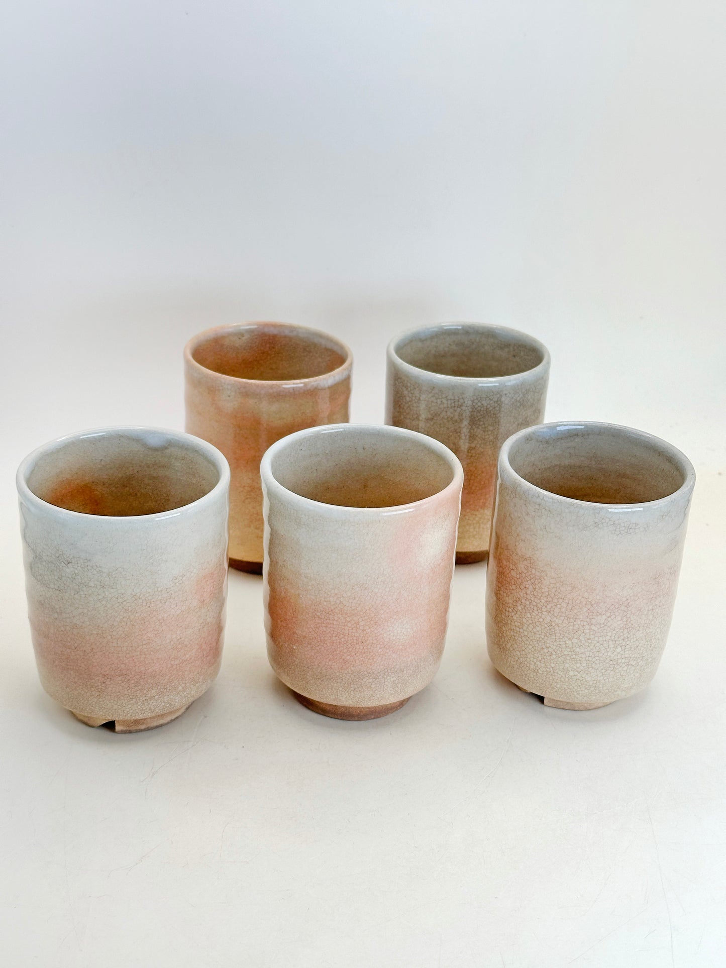 TB270 - Hagi-yaki Tea Cup set by Tenpōzan 萩焼