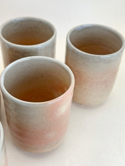TB270 - Hagi-yaki Tea Cup set by Tenpōzan 萩焼