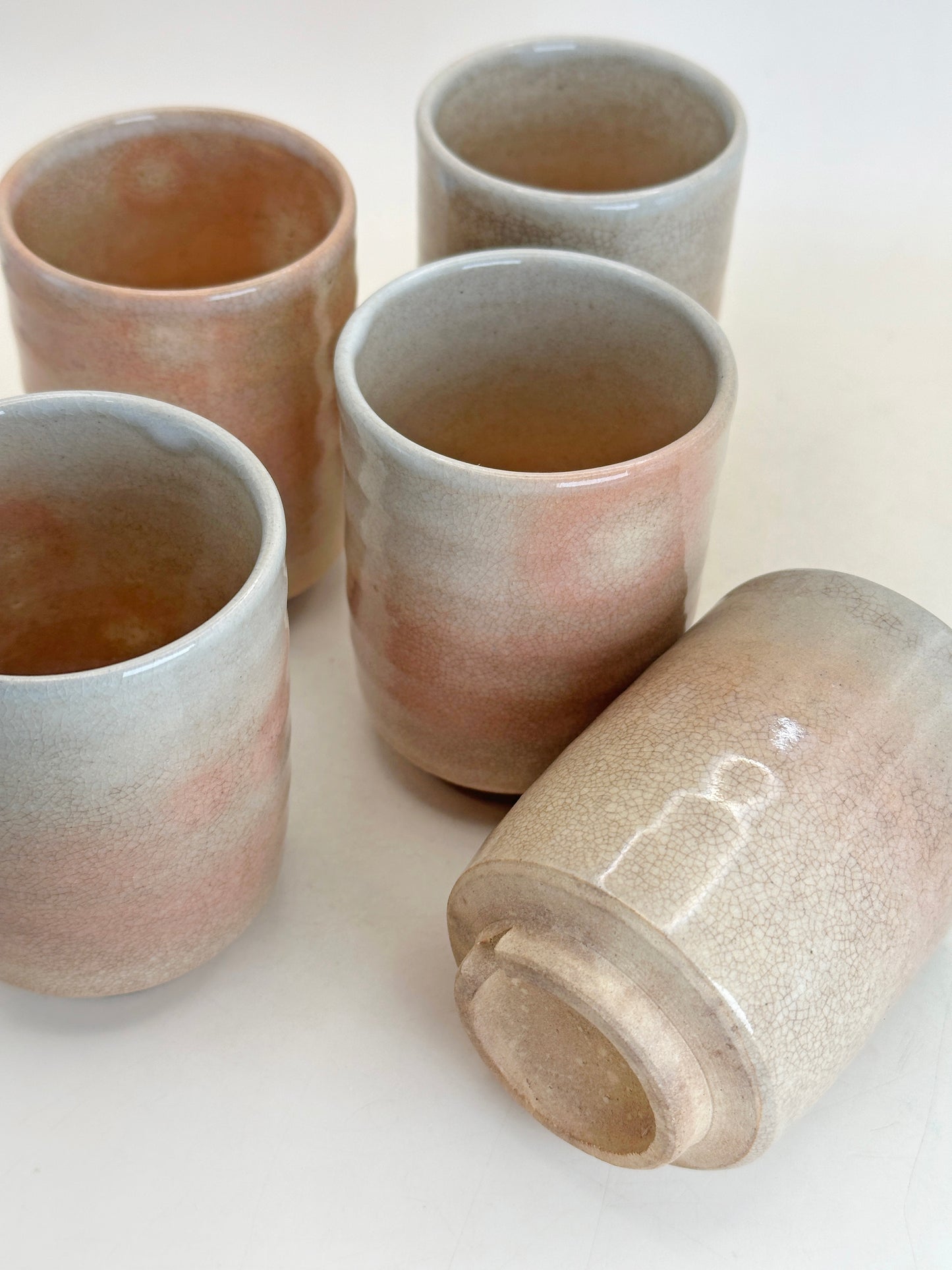 TB270 - Hagi-yaki Tea Cup set by Tenpōzan 萩焼