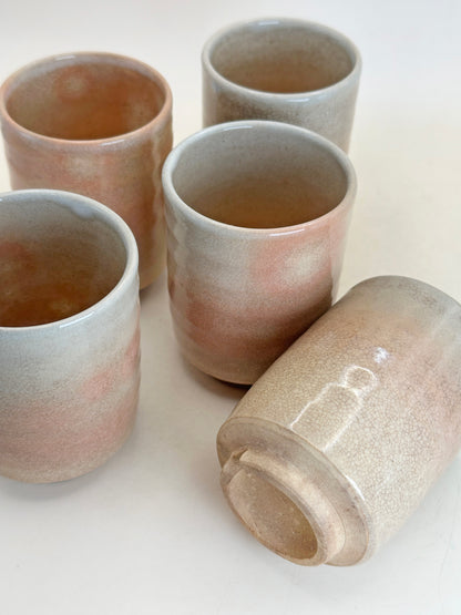 TB270 - Hagi-yaki Tea Cup set by Tenpōzan 萩焼