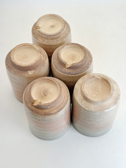 TB270 - Hagi-yaki Tea Cup set by Tenpōzan 萩焼