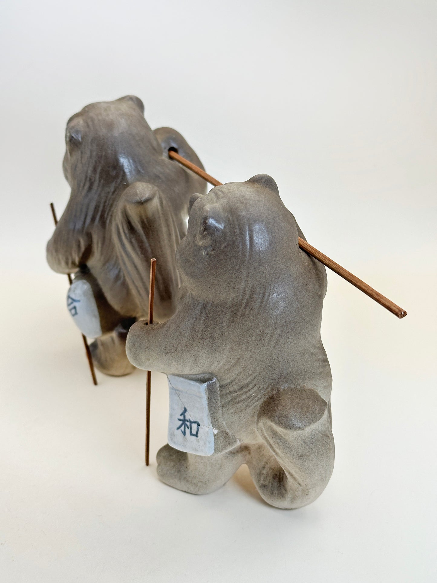 FT302 - Ensemble de figurines Shigaraki-yaki Tanuki 夫婦和合