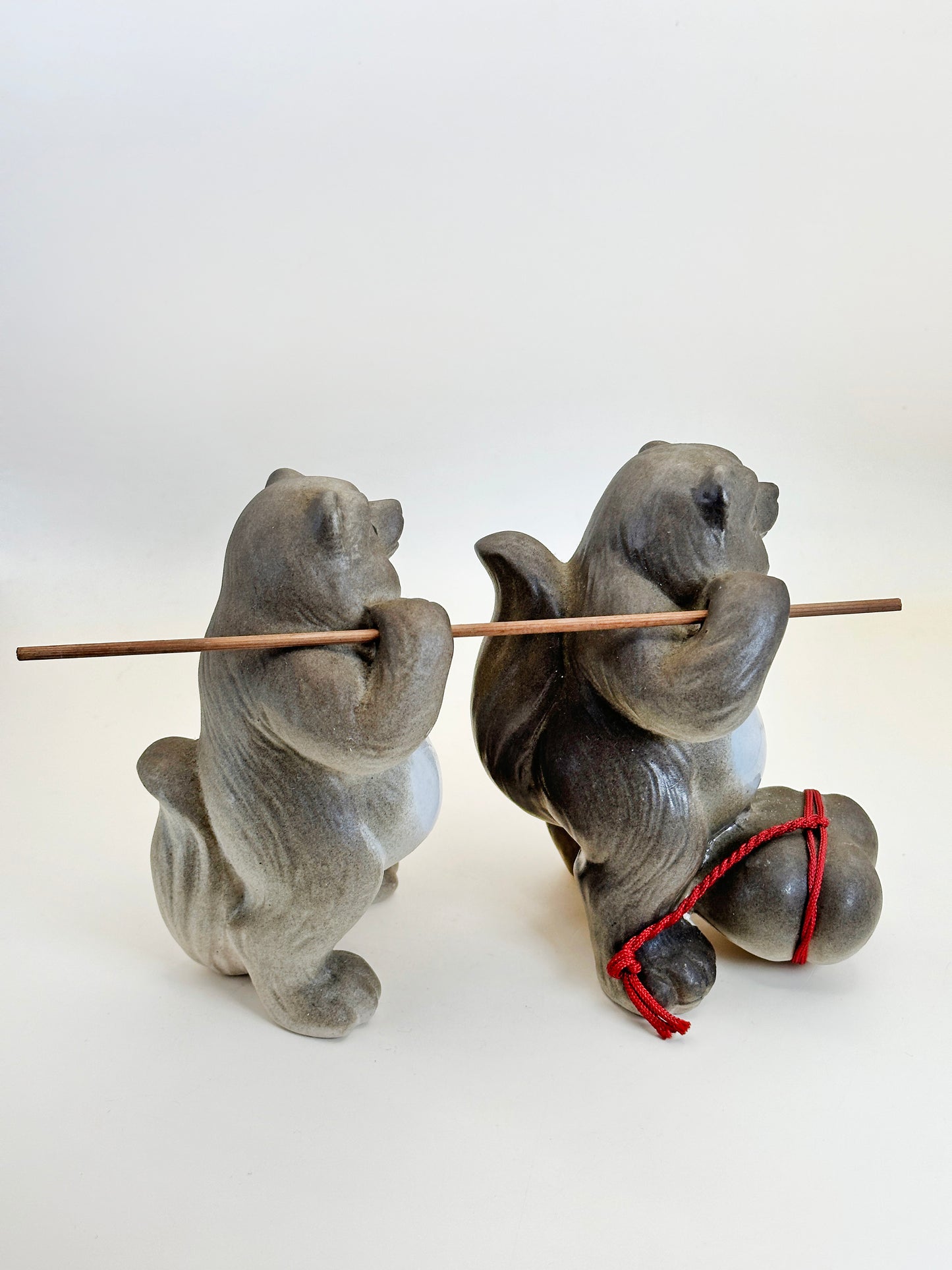 FT302 - Ensemble de figurines Shigaraki-yaki Tanuki 夫婦和合