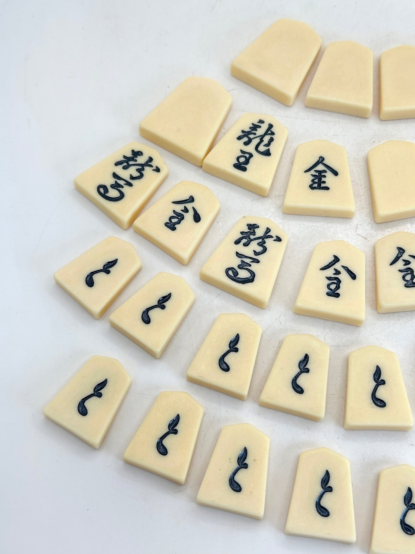 FT433 - Jeu d'échecs japonais Shogi ancien 御將棋駒