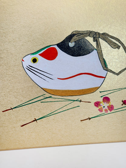 SHP223 - Shikishi peint à la main de Nogomi Ningyō のごみ人形