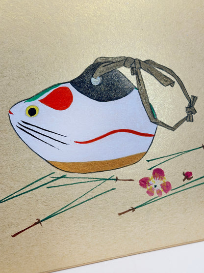 SHP223 - Shikishi peint à la main de Nogomi Ningyō のごみ人形