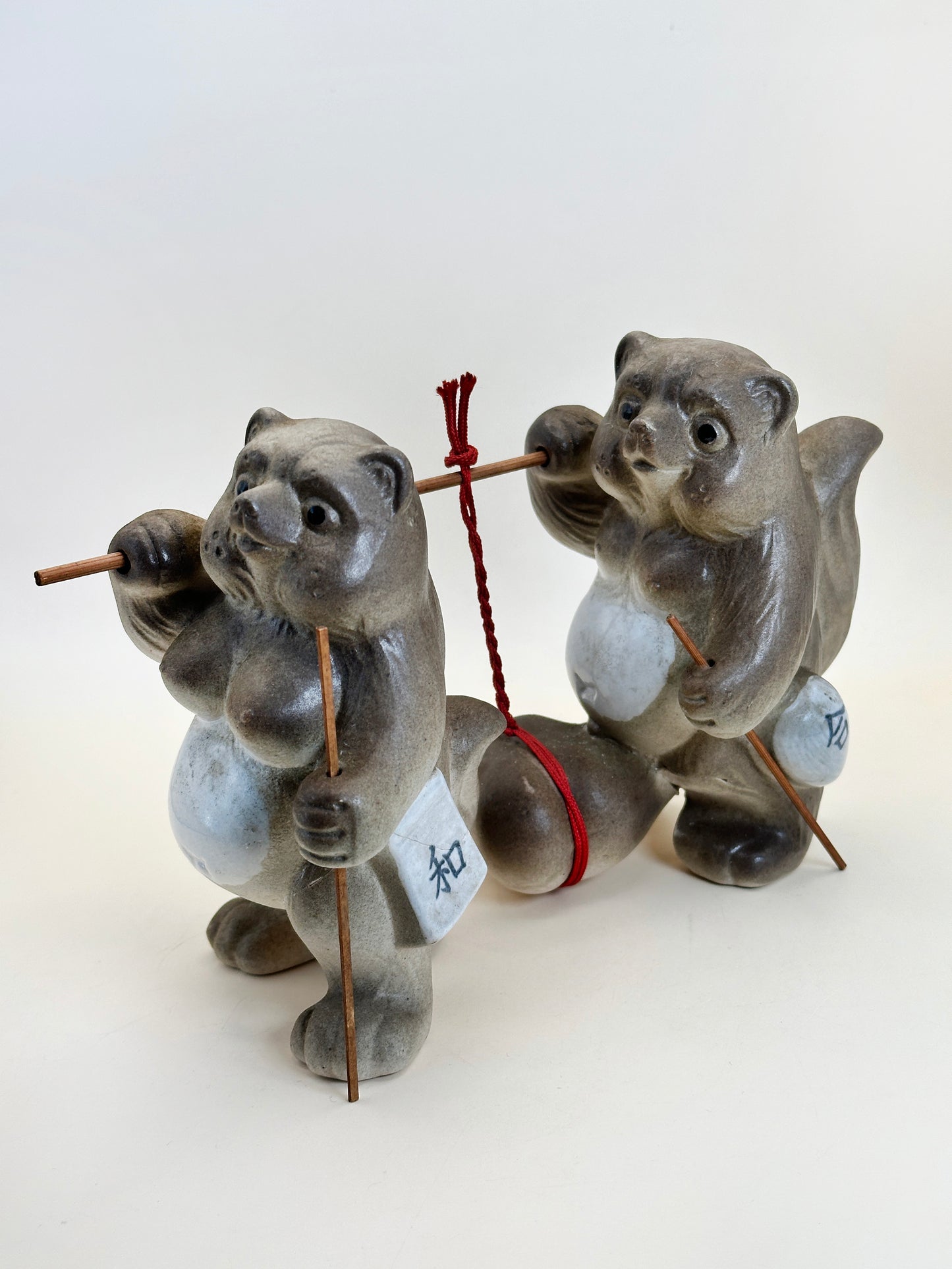 FT302 - Ensemble de figurines Shigaraki-yaki Tanuki 夫婦和合