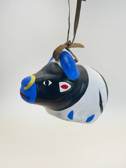 CB147 - Clochette en argile de vache Dorei de Nogomi Ningyō のごみ人形