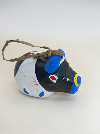 CB147 - Clochette en argile de vache Dorei de Nogomi Ningyō のごみ人形