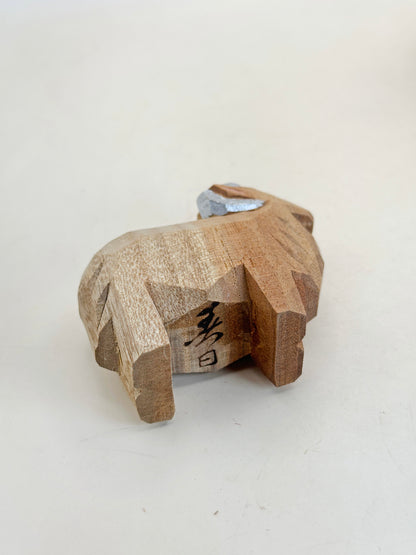 FT435 - Figurine de sculpture sur bois de Kasuga Taisha 春日大社