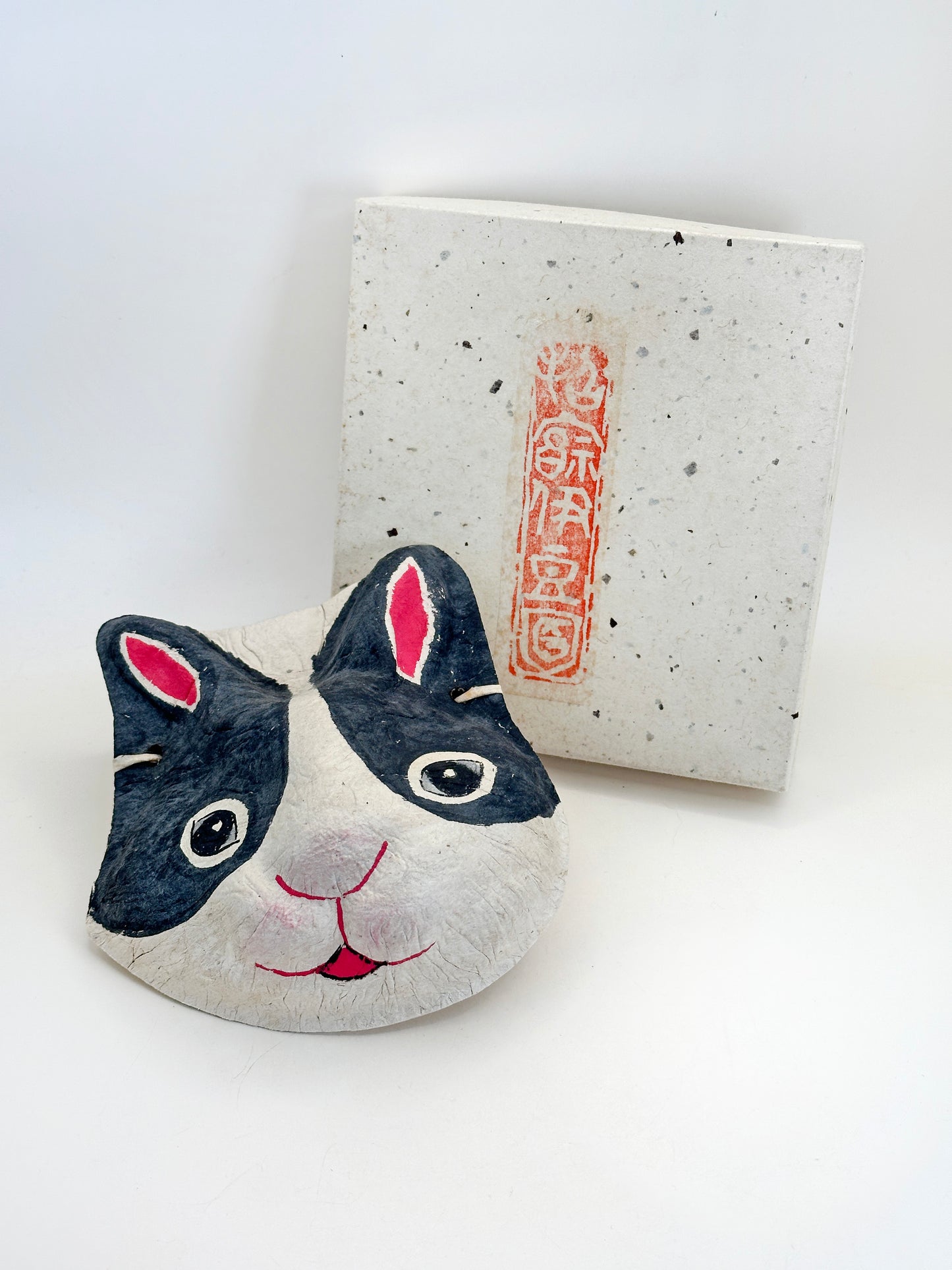 FT305 - Masque de lapin en papier mâché Japon Izu 伊豆張子