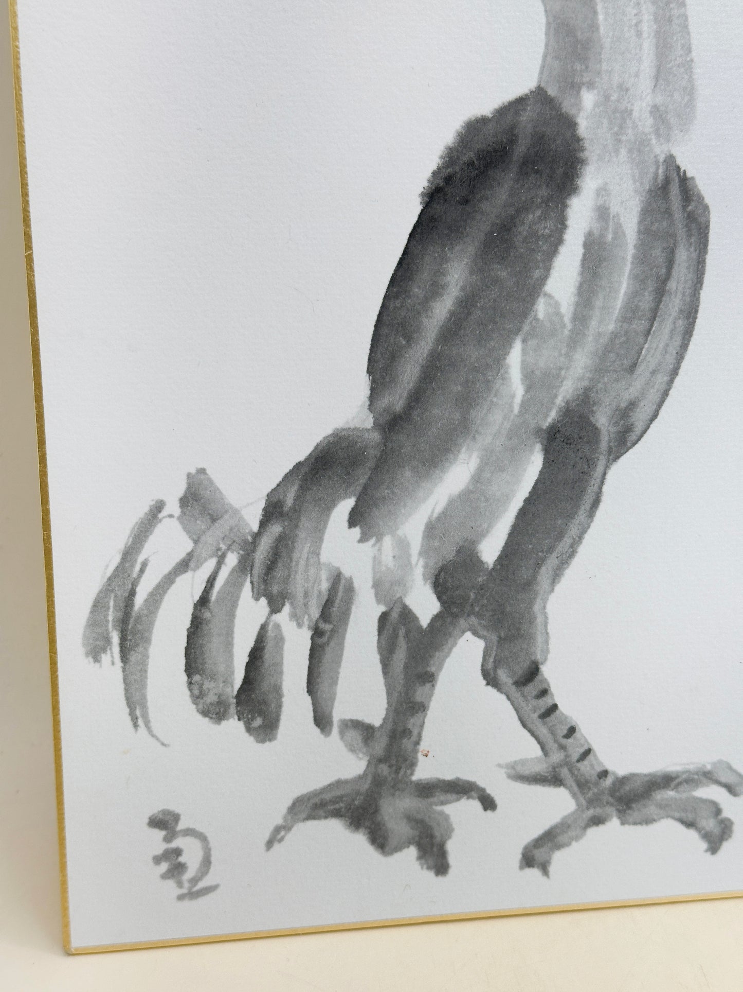 SHP305 - Œuvre sur shikishi par Kōno Taitsū 河野太通