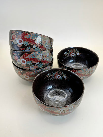 TB153 - Set of 5 Mino-yaki tea cups 美濃焼
