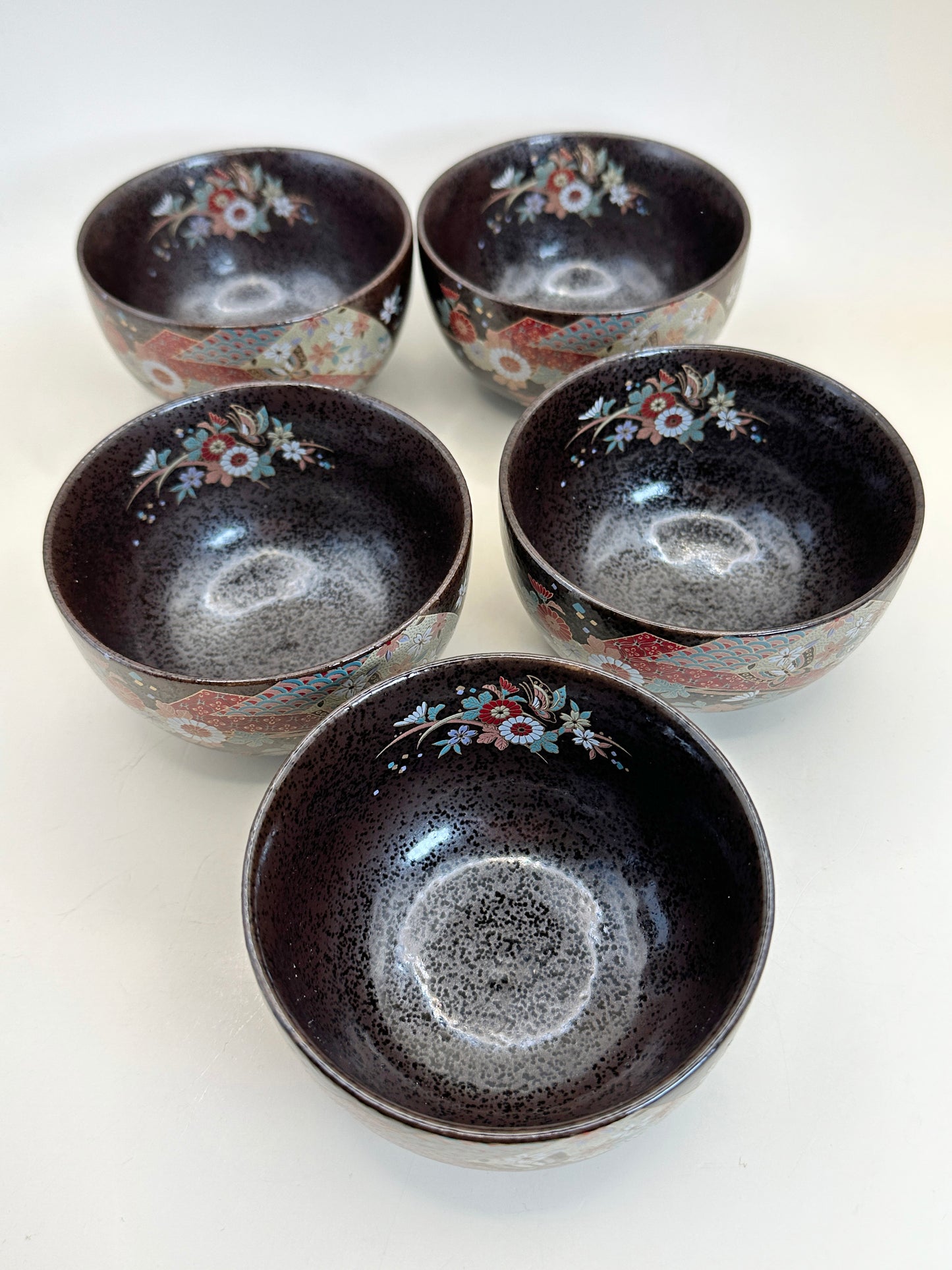 TB153 - Set of 5 Mino-yaki tea cups 美濃焼