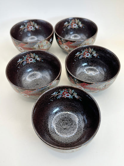 TB153 - Set of 5 Mino-yaki tea cups 美濃焼