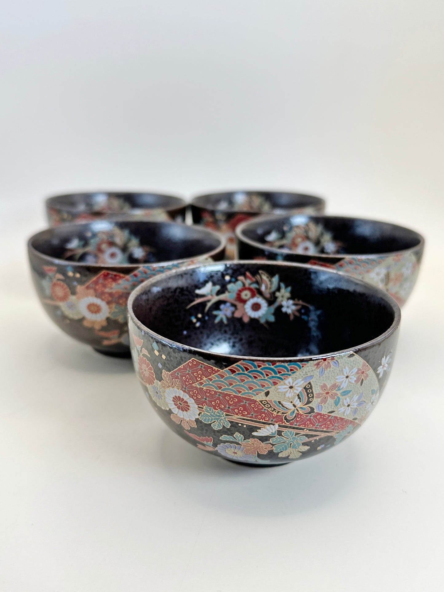 TB153 - Set of 5 Mino-yaki tea cups 美濃焼