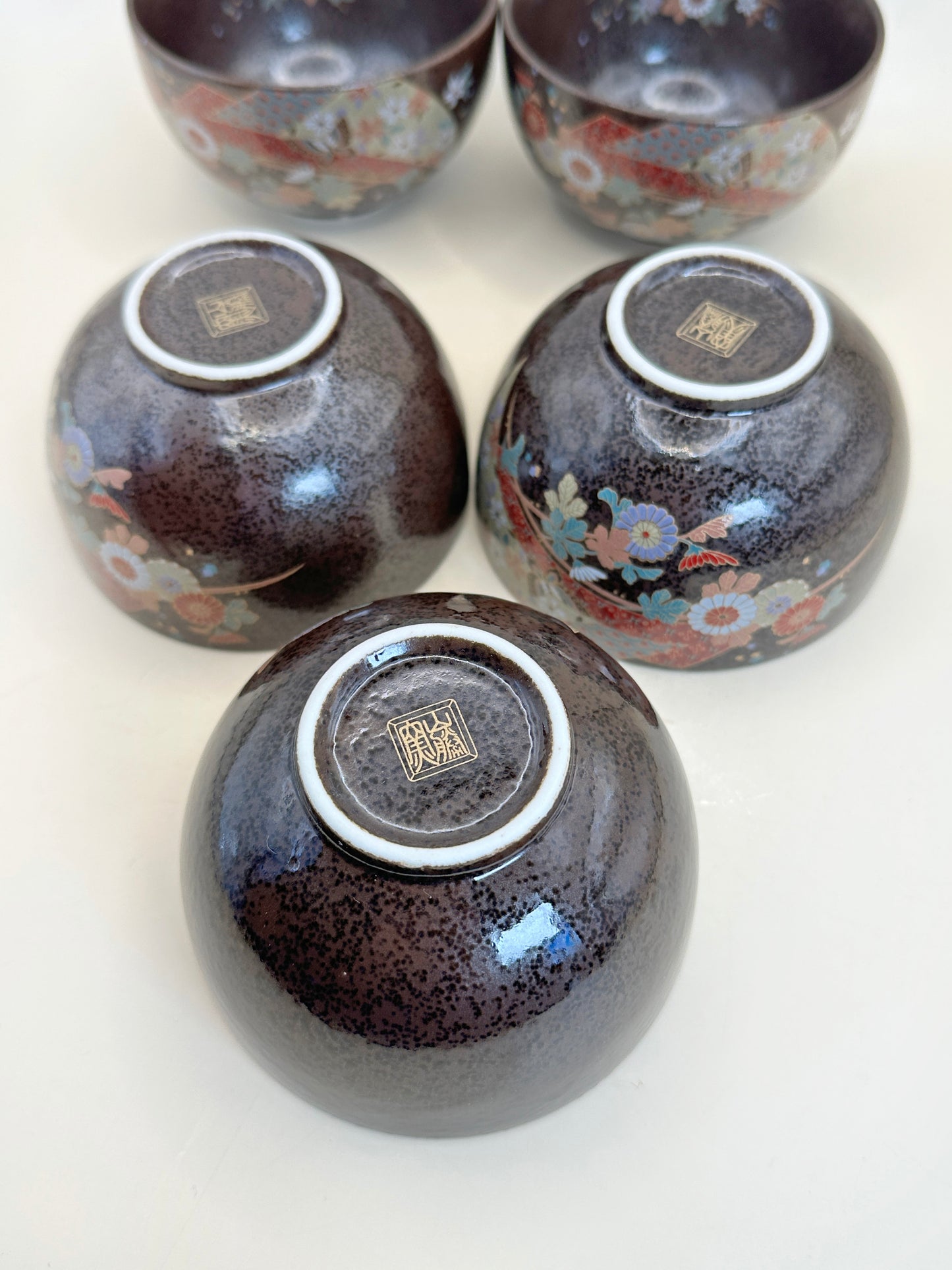 TB153 - Set of 5 Mino-yaki tea cups 美濃焼