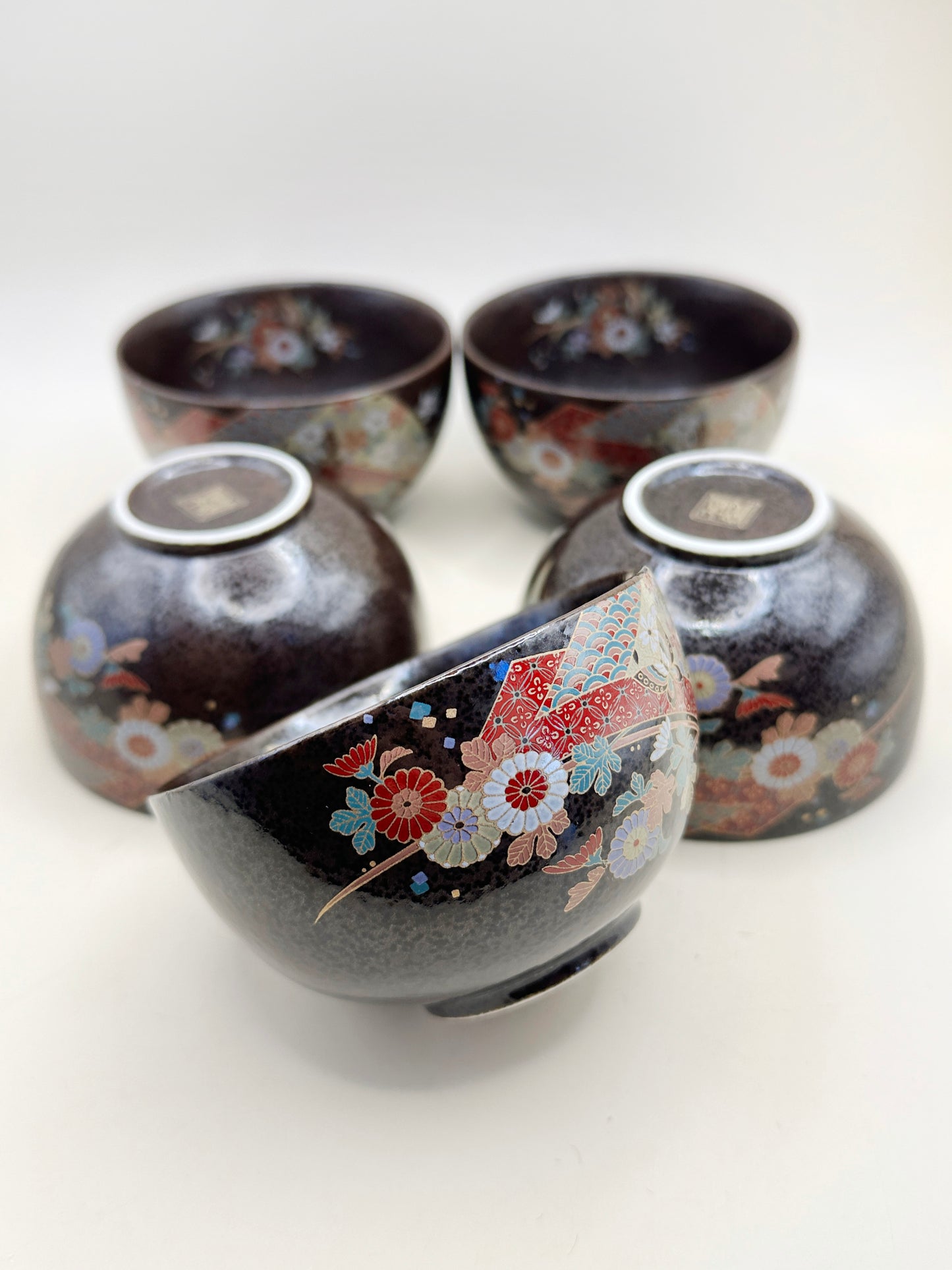 TB153 - Set of 5 Mino-yaki tea cups 美濃焼