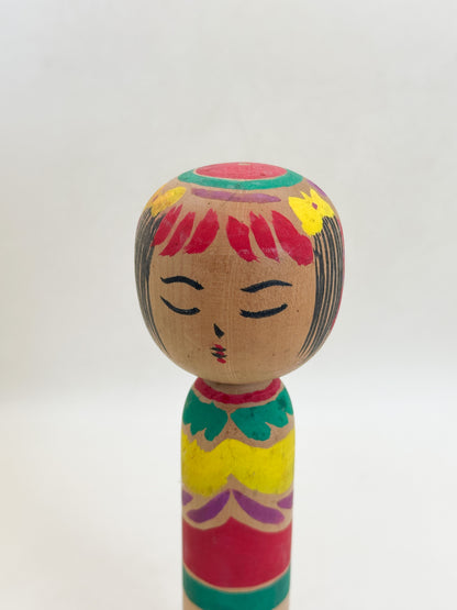 K15185 - Yajirō Style Kokeshi by Kazumi 一美