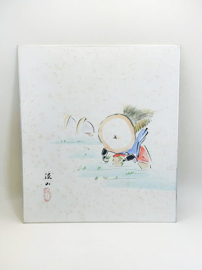 SHP409 - Shikishi Artwork signed by Keizan 溪山