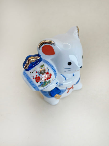 FT436 - Zodiac Rat figurine by Yakushigama 薬師窯