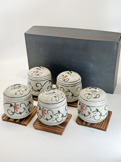 TB272 - Mino-yaki Lidded Bowls set 美濃焼