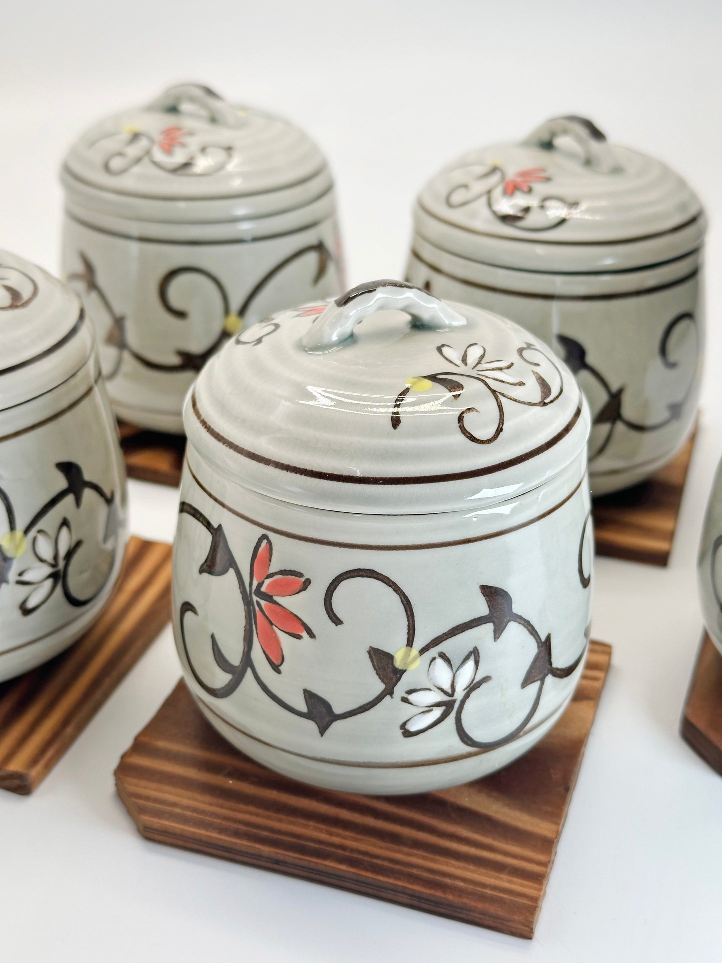 TB272 - Mino-yaki Lidded Bowls set 美濃焼