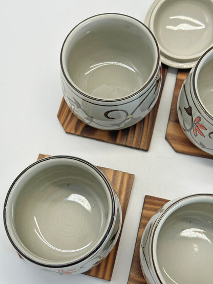 TB272 - Mino-yaki Lidded Bowls set 美濃焼
