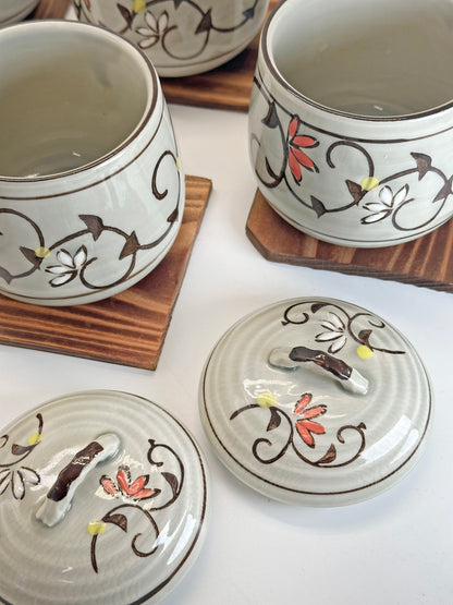 TB272 - Mino-yaki Lidded Bowls set 美濃焼
