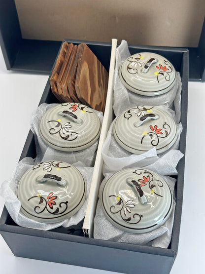 TB272 - Mino-yaki Lidded Bowls set 美濃焼