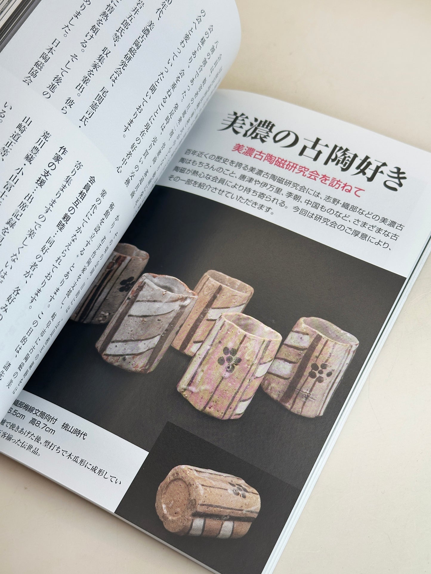 BK14 - Livre japonais ancien sur les poteries Mino antiques 美濃の古陶