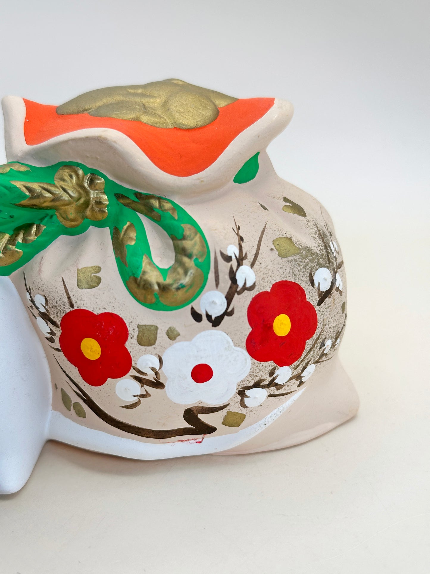 CB157 - Japon Dorei Clochette en argile de rat 鼠 土鈴