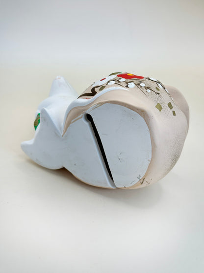 CB157 - Japon Dorei Clochette en argile de rat 鼠 土鈴
