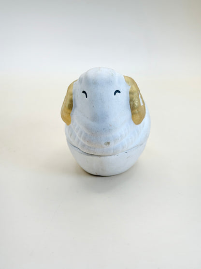 TB159 - Vintage sheep-shaped kōgō 香盒