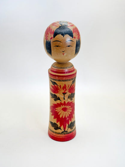 K18132 - Traditional Naruko Kokeshi by Setsuko Hayasaka 早坂せつ子