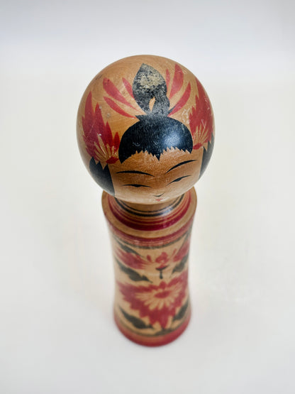 K18132 - Traditional Naruko Kokeshi by Setsuko Hayasaka 早坂せつ子