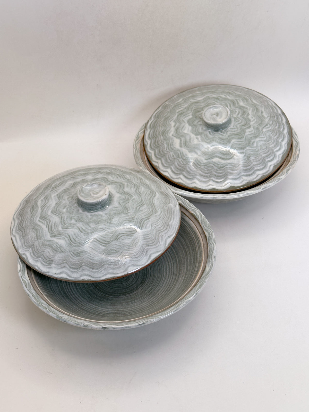 TB455 - Karatsu Lidded Bowls 唐津