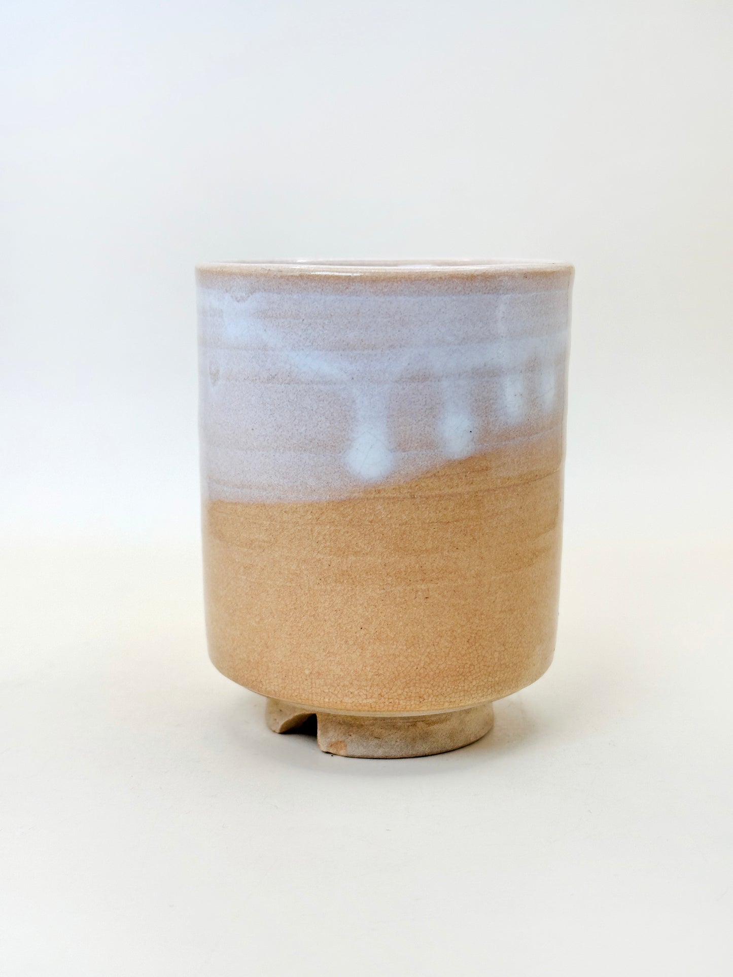 TB158 - Japon Hagi-yaki yunomi / tasse à thé 萩焼
