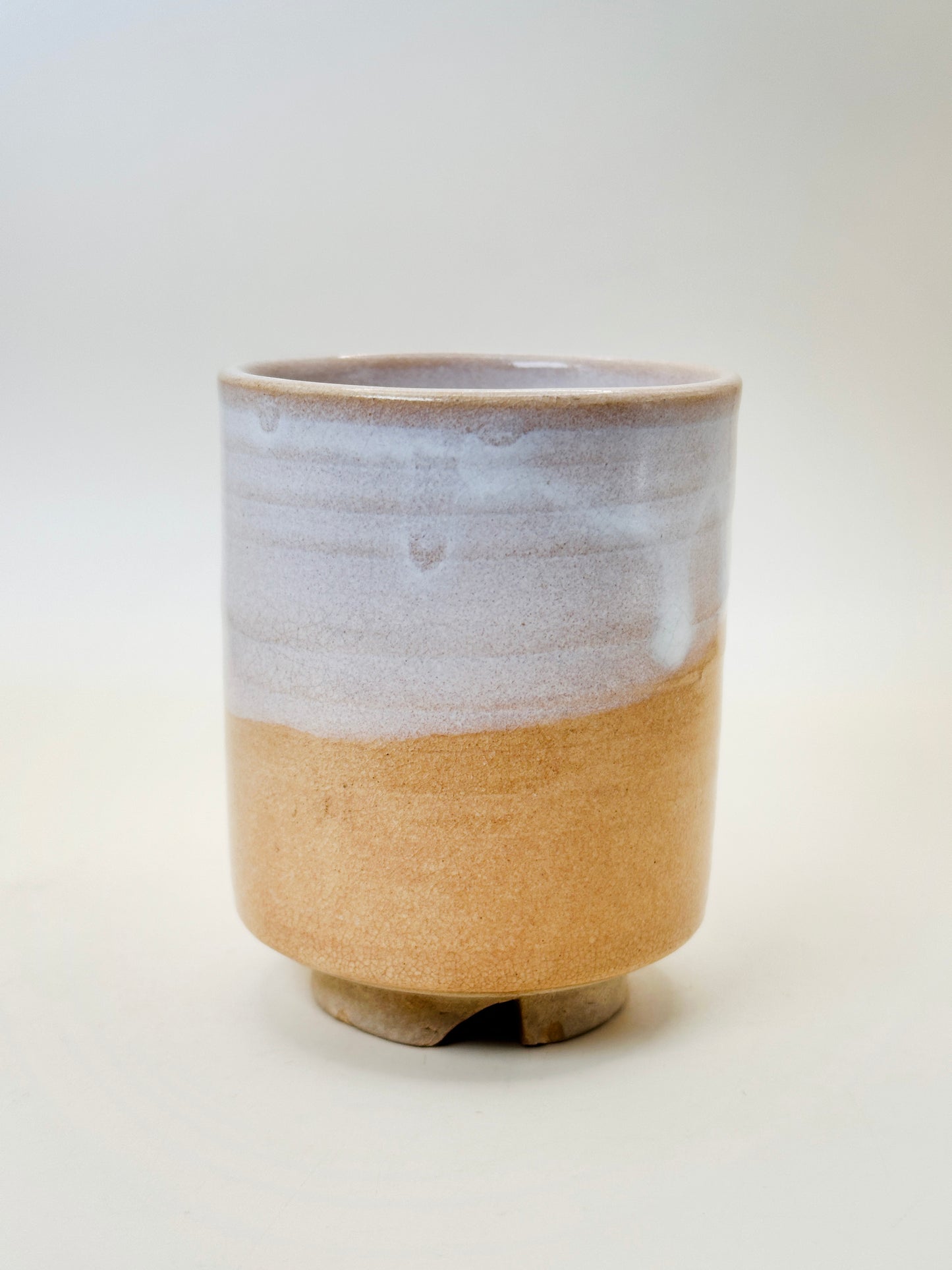 TB158 - Japon Hagi-yaki yunomi / tasse à thé 萩焼