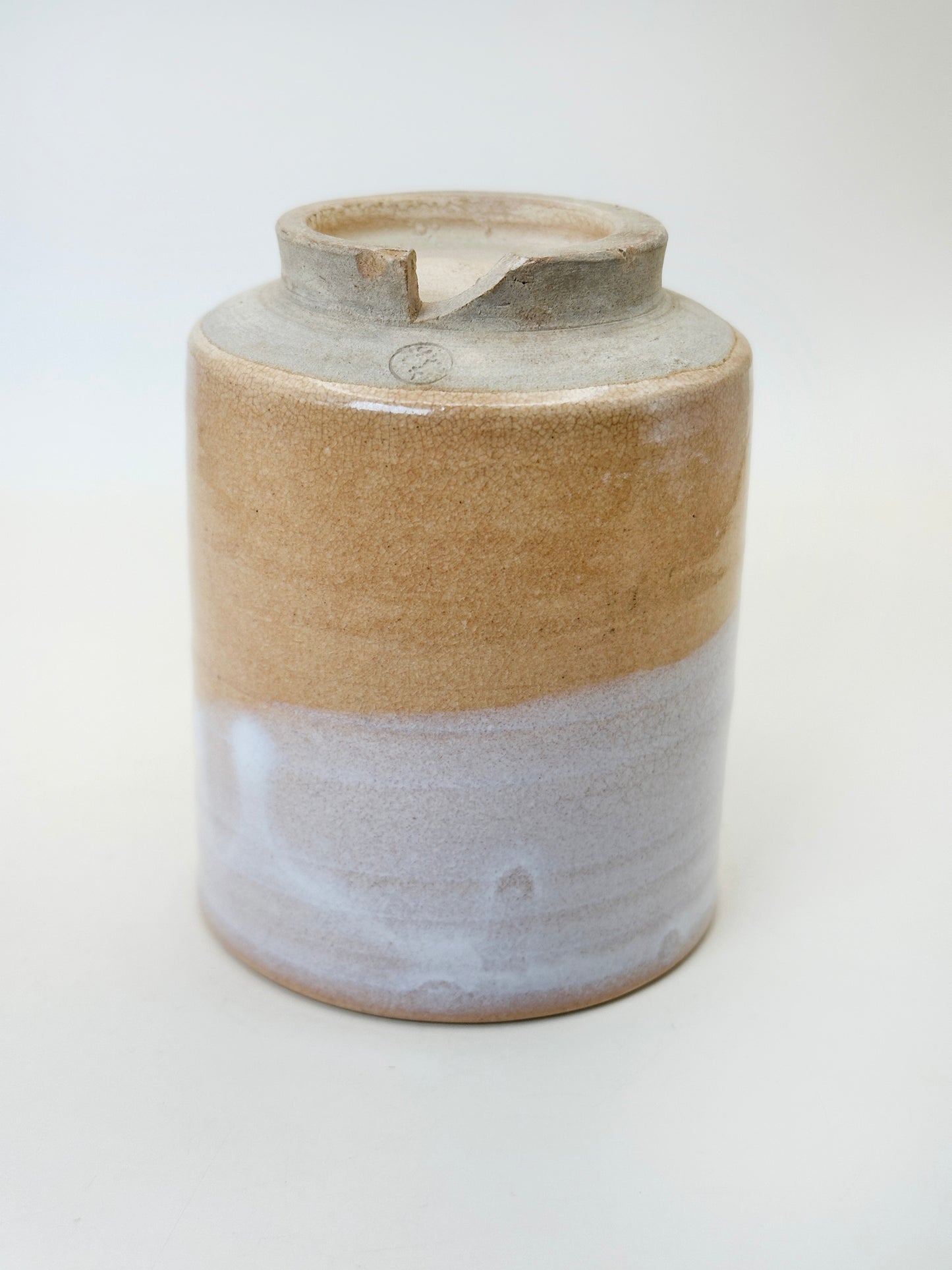 TB158 - Japon Hagi-yaki yunomi / tasse à thé 萩焼